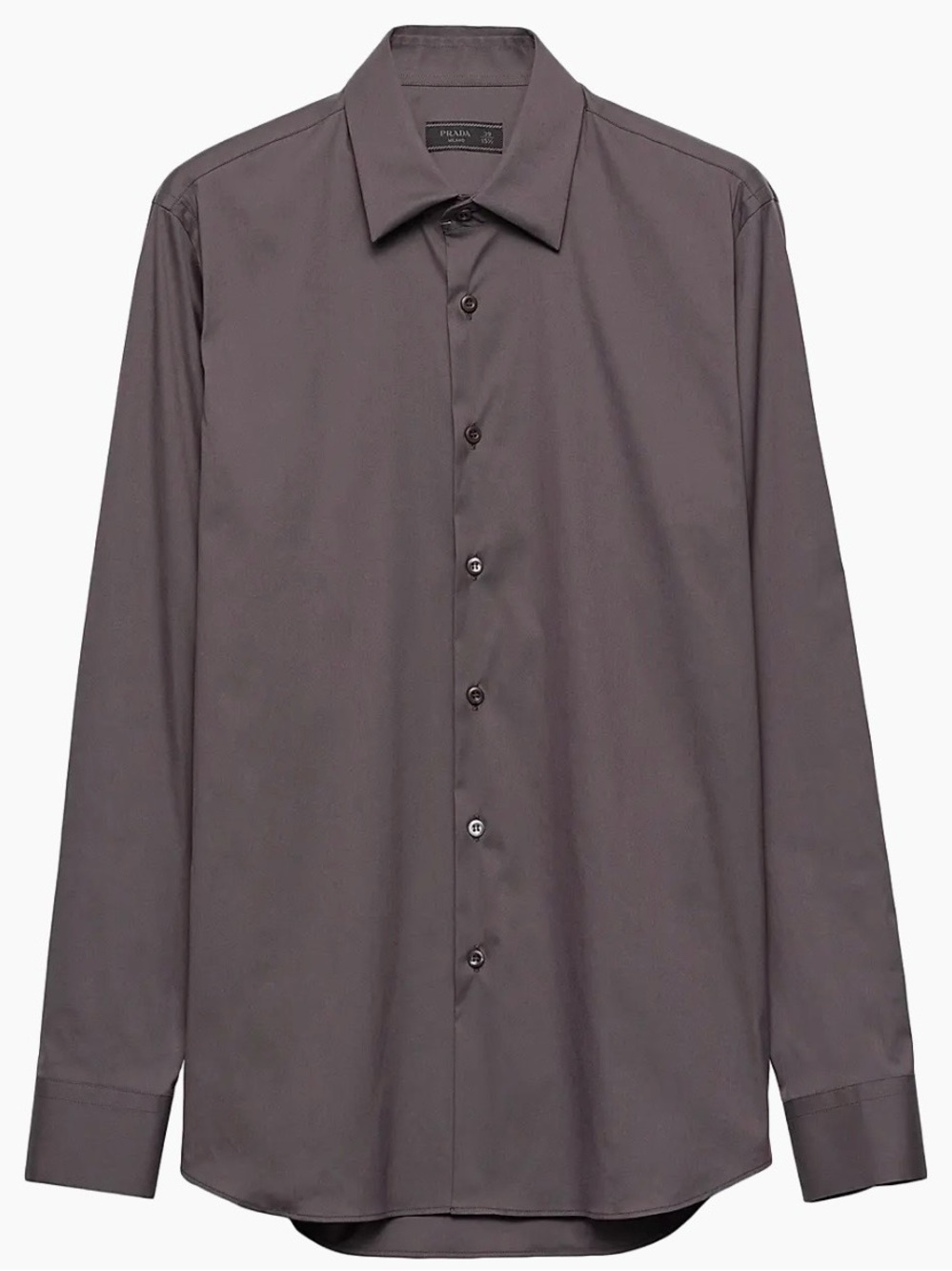 Prada Men's Long-Sleeve Stretch Cotton Shirt